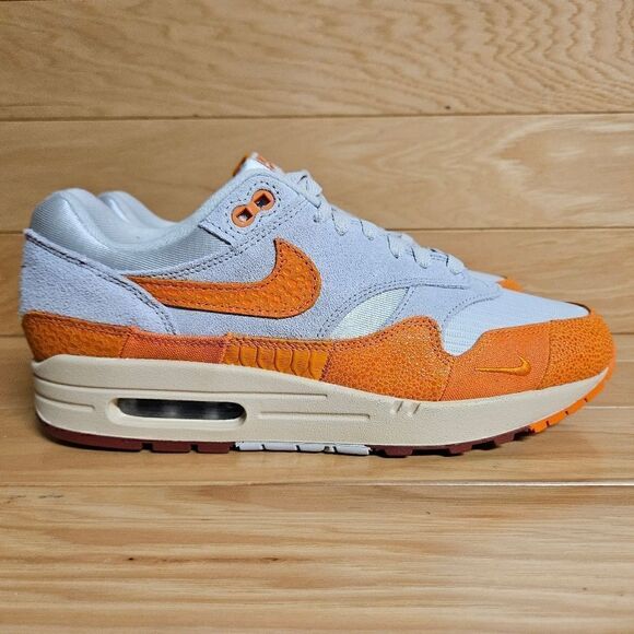 Nike Air Max 1 Light Bone Magma Orange DZ4709-001 Womens 11 Mens 9.5 - Picture 1 of 13